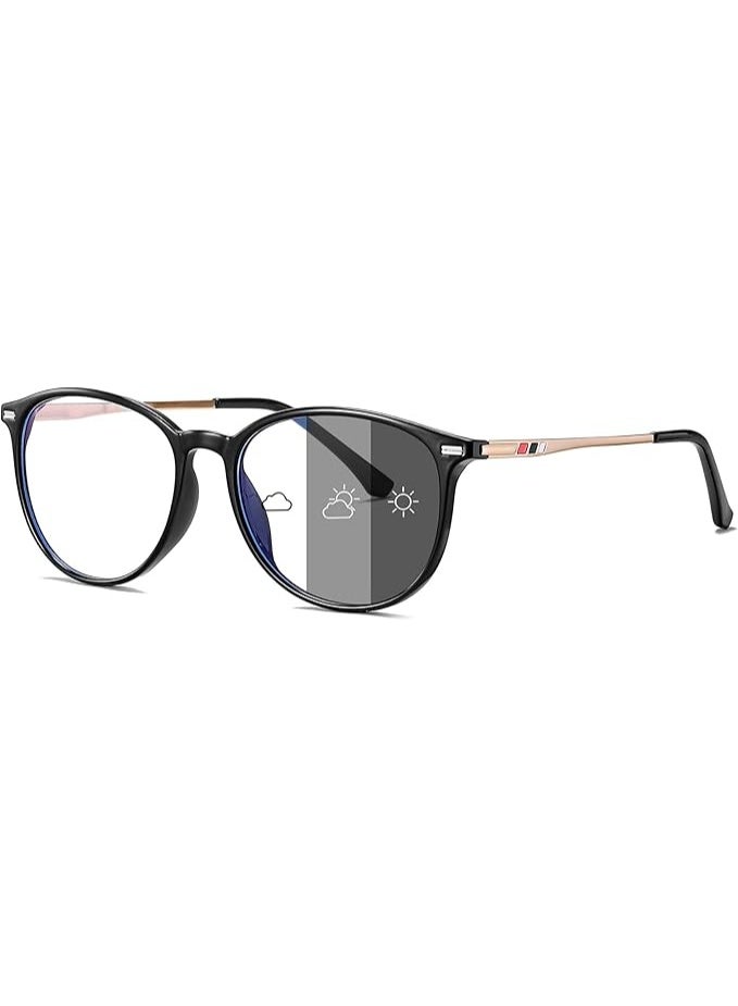 Joopin Blue Light Glasses for Men Women Anti Eye Fatigue, Retro Round Blue Light Eyewear Computer Gaming Screen Glasses - Image 1